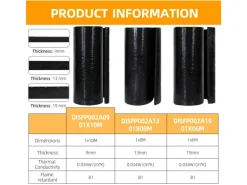 CCLIFE Dämmmatte Selbstklebend Auto 19mm Schallschutzmatte Feuchtigkeitsfest, Feuerfest Dämmung Isolierung Schallschutz,1x1m