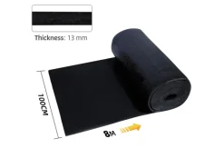 CCLIFE Dämmmatte Selbstklebend Auto13mm Schallschutzmatte Feuchtigkeitsfest, Feuerfest Dämmung Isolierung Schallschutz,1x8m