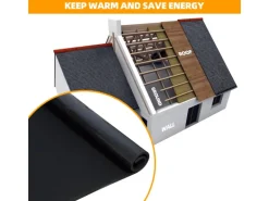 CCLIFE Dämmmatte Selbstklebend Auto 9mm Schallschutzmatte Feuchtigkeitsfest, Feuerfest Dämmung Isolierung Schallschutz,1x1m