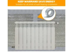 CCLIFE Isolante Termico Riflettente Ritardante di Fiamm 0.5x20m 3-4mm Isolante Termoriflettente Termosifoni Bolla Lamina 10㎡