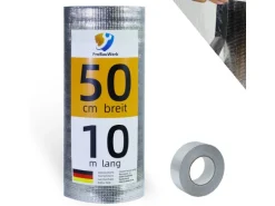 CCLIFE Isolierfolie Thermofolie Aluminisierte Dämmfolie Alu Luftpolsterfolie Heizkörper Reflexionsfolie für Dächer Fenster Rohre Böden