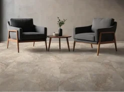 CERAMICHE SERRA Bodenfliese Steingut Varana Braun Matt 45 cm x 45 cm