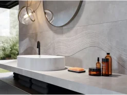 Cersanit Wandfliese Concrete Sea-Grau matt 40 cm x 120 cm