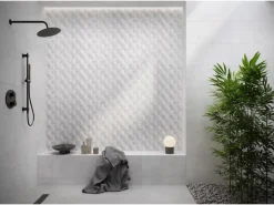 Cersanit Wandfliese Steingut Lichtgrau Decoration 30 cm x 60 cm