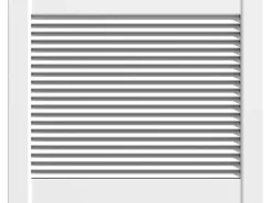 Classen Lamellentür Weiß 39,5 cm x 49,4 cm x 2,1 cm