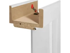 Classen Türzarge Dekor Weiß ähnl. RAL 9003 86 cm x 198,5 cm x 16 cm Anschlag R