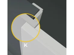 Classen Zimmertür CPL/PP Glas M.1 Weiß 86 cm x 198,5 cm Re