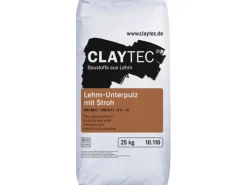 Claytec Lehm Unterputz mit Stroh 25 kg