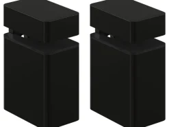 Clip-Set Regalbodenträger bis 20 mm Matt-Schwarz