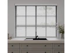Cocoon Home Concepts Holz Jalousien 80 x 175 50mm Lamellen Weiß