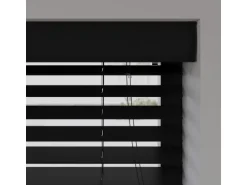 Cocoon Home Concepts Holz Jalousien 150 x 175 50mm Lamellen Schwarz