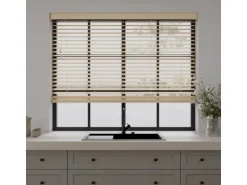 Cocoon Home Concepts Holz Jalousien 150 x 175 50mm Lamellen Naturel