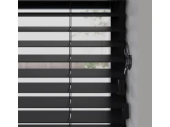 Cocoon Home Concepts Holz Jalousien 240 x 240 50mm Lamellen Schwarz