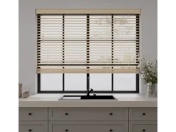 Cocoon Home Concepts Holz Jalousien 150 x 240 50mm Lamellen Naturel