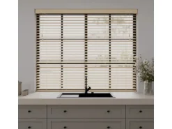 Cocoon Home Concepts Holz Jalousien 120 x 240 50mm Lamellen Naturel