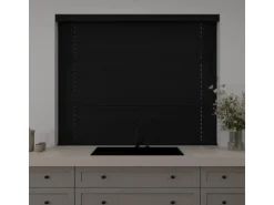 Cocoon Home Concepts Holz Jalousien 140 x 175 50mm Lamellen Schwarz