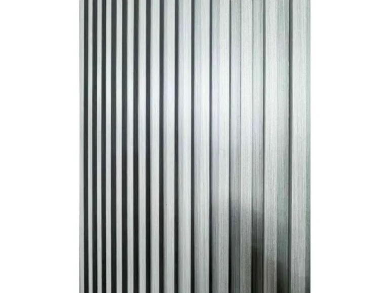 Colortree Akustikpaneele Wandpaneele Hellgrau Gemasert Wasserdicht Akustik Dämmend 4 Stück Ungefähr 260x16,5cm