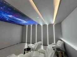 Colortree Akustikpaneele Wandpaneele Hellgrau Gemasert Wasserdicht Akustik Dämmend 4 Stück Ungefähr 260x16,5cm