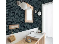 Contour Vliestapete Tegula Teal 10,05 x 0,52 m