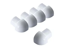 Dalsys Außeneck Fliesenschiene Viertelkreis 5x 10mm Aluminium Weiß
