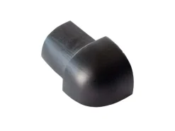 Dalsys Außeneck Fliesenschiene Viertelkreis 10mm Aluminium Schwarz