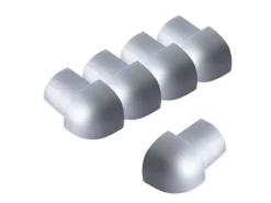 Dalsys Außeneck Fliesenschiene Viertelkreis 5x 10mm Aluminium Silber Matt