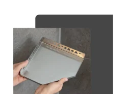 Dalsys Duschablage Befliesbar 200mm x 200mm Edelstahl Silber