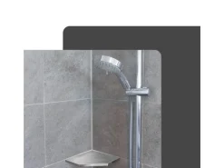 Dalsys Duschablage Befliesbar 200mm x 200mm Edelstahl Silber