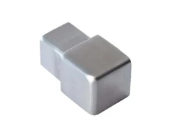 Dalsys Endstück Quadratprofil 12,5mm Edelstahl Gebürstet Eckstücke