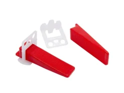 Dalsys Fliesen Nivelliersystem Set 3mm 100x Zuglaschen 100x Keile