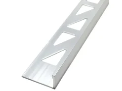 Dalsys Fliesenschiene Aluminium 2,5m x 10mm Winkelprofil Silber