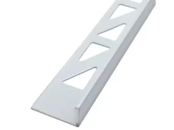 Dalsys Fliesenschiene Aluminium 2,5m x 10mm Winkelprofil Weiß