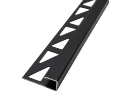 Dalsys Fliesenschiene Aluminium 2,5m x 10mm Eckprofil Schwarz