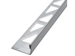 Dalsys Fliesenschiene L-Profil 2,5m x 8mm Edelstahl Gebürstet Winkelprofil