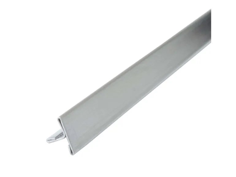Dalsys Fliesenschiene T-Profil 2,5m x 15mm Edelstahl Gebürstet