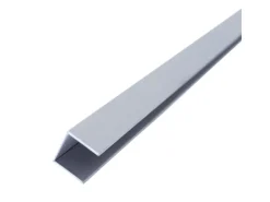 Dalsys Fliesenschiene U-Profil 2,5m x 10mm Edelstahl Gebürstet