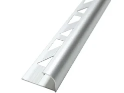 Dalsys Fliesenschiene Viertelkreis 2,5m x 12,5mm Aluminium Chrome
