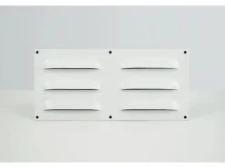 Dalsys Lüftungsblech Kiemenblech 229 x 76mm Alu Lüftungsgitter Weiß