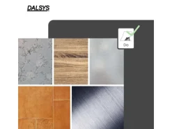 Dalsys Selbstklebende Fliesen 0,87m² 11 Stück Steinoptik Natur Dunkelbraun Grau