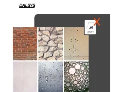 Dalsys Selbstklebende Fliesen 0,87m² 11 Stück Steinoptik Natur Dunkelbraun Grau