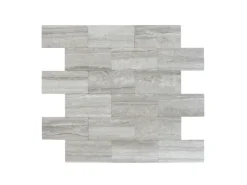 Dalsys Selbstklebende Fliesen 1m² 11 Stück Stein- Marmoroptik Hellgrau