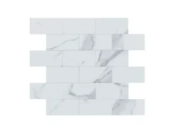 Dalsys Selbstklebende Fliesen 1m² 11 Stück Stein- Marmoroptik Weiß