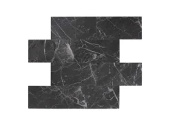 Dalsys Selbstklebende Fliesen 1m² 11 Stück Marmoroptik Anthrazit