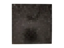 Dalsys Selbstklebende Fliesen 1m² 11 Stück Aluoptik Quadrat Dunkelbraun