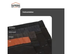 Daprona Firstband Alu 5m x 390mm Anthrazit zuverlässige Abdichtung Dachfirst