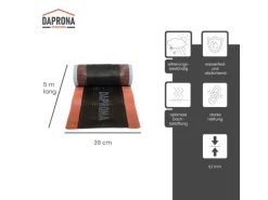 Daprona Firstrolle Alu Super Vent 5m x 390mm Rot Abdichtung Dachfirst