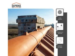 Daprona Firstrolle Alu Super Vent 5m x 390mm Rot Abdichtung Dachfirst