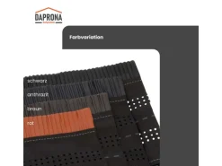 Daprona Firstrolle Alu Super Vent 5m x 390mm Rot Abdichtung Dachfirst