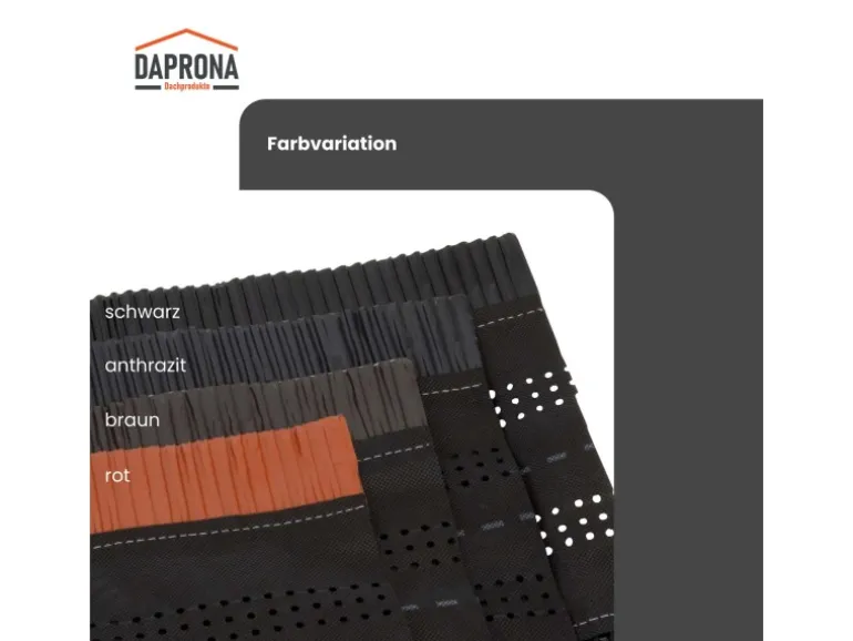 Daprona Firstrolle Alu Super Vent 4x 5m x 320mm Anthrazit Abdichtung Dachfirst