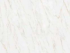 Decoflooring SPC-Wandpaneel Marmor 260 cm x 90 cm Weiß-Gold